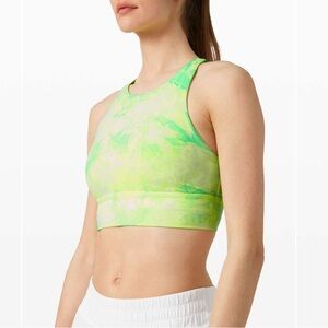 Lululemon Energy Bra High Neck Long Line Shibori Size 12